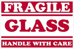 Tape Logic - 3" Long, Red/White Paper Shipping Label - For Multi-Use - Apex Tool & Supply