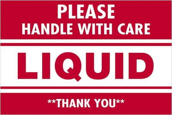 Tape Logic - 3" Long, Red/White Paper Shipping Label - For Multi-Use - Apex Tool & Supply