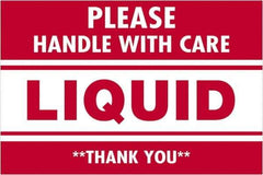 Tape Logic - 3" Long, Red/White Paper Shipping Label - For Multi-Use - Apex Tool & Supply