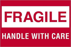 Tape Logic - 3" Long, Red/White Paper Shipping Label - For Multi-Use - Apex Tool & Supply
