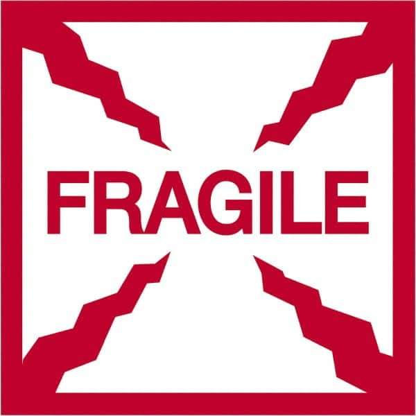 Tape Logic - 2" Long, Red/White Paper Shipping Label - For Multi-Use - Apex Tool & Supply