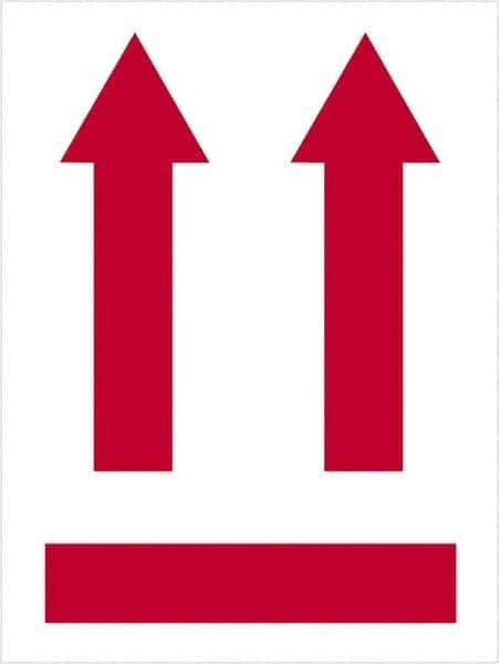 Tape Logic - 4" Long, Red/White Paper Shipping Label - For Multi-Use - Apex Tool & Supply