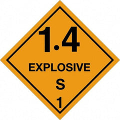 Tape Logic - 4" Long, Orange/Black Paper D.O.T. Labels - For Multi-Use - Apex Tool & Supply
