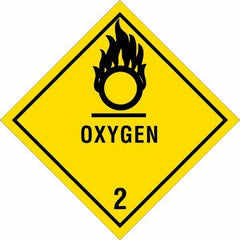 Tape Logic - 4" Long, Black & Yellow Paper D.O.T. Labels - For Multi-Use - Apex Tool & Supply