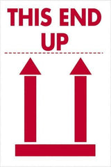 Tape Logic - 3" Long, Red/White Paper Shipping Label - For Multi-Use - Apex Tool & Supply