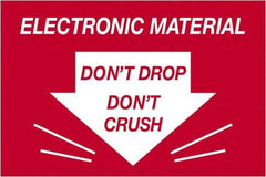 Tape Logic - 3" Long, Red/White Paper Shipping Label - For Multi-Use - Apex Tool & Supply