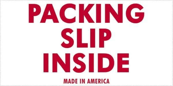 Tape Logic - 4" Long, Red/White Paper Shipping Label - For Multi-Use - Apex Tool & Supply