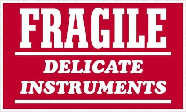 Tape Logic - 4" Long, Red/White Paper Shipping Label - For Multi-Use - Apex Tool & Supply