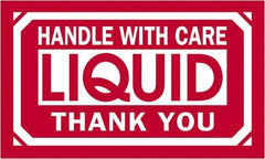 Tape Logic - 5" Long, Red/White Paper Shipping Label - For Multi-Use - Apex Tool & Supply