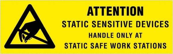 Tape Logic - 2" Long, Black & Yellow Paper Shipping Label - For Multi-Use - Apex Tool & Supply