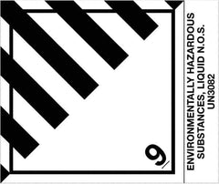 Tape Logic - 4-3/4" Long, Black/White Paper D.O.T. Labels - For Multi-Use - Apex Tool & Supply