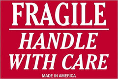 Tape Logic - 3" Long, Red/White Paper Shipping Label - For Multi-Use - Apex Tool & Supply