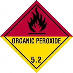 Tape Logic - 4" Long, Yellow/Red/Black/Gray Paper D.O.T. Labels - For Multi-Use - Apex Tool & Supply