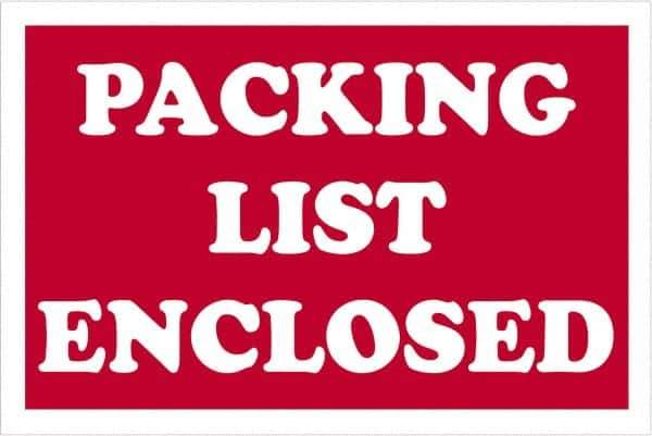 Tape Logic - 3" Long, Red/White Paper Shipping Label - For Multi-Use - Apex Tool & Supply
