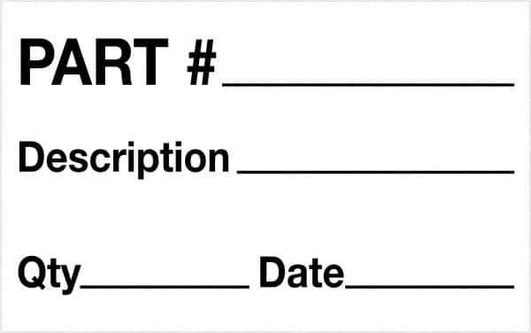 Tape Logic - 2" Long, Black/White Paper Shipping Label - For Multi-Use - Apex Tool & Supply