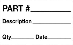 Tape Logic - 2" Long, Black/White Paper Shipping Label - For Multi-Use - Apex Tool & Supply