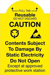 Tape Logic - 3" Long, Yellow/Black Paper Shipping Label - For Multi-Use - Apex Tool & Supply