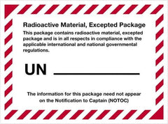Tape Logic - 4-3/8" Long, Blue/White Paper D.O.T. Labels - For Multi-Use - Apex Tool & Supply