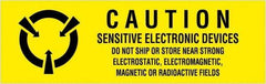 Tape Logic - 2" Long, Black & Yellow Paper Shipping Label - For Multi-Use - Apex Tool & Supply