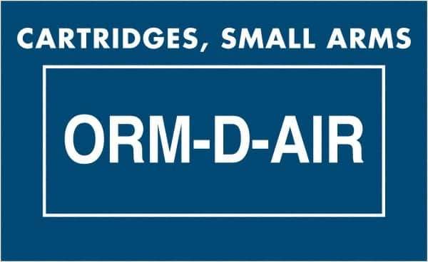 Tape Logic - 2-1/4" Long, Blue/White Paper D.O.T. Labels - For Multi-Use - Apex Tool & Supply