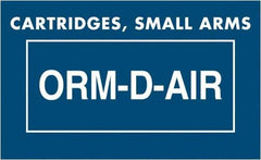 Tape Logic - 2-1/4" Long, Blue/White Paper D.O.T. Labels - For Multi-Use - Apex Tool & Supply