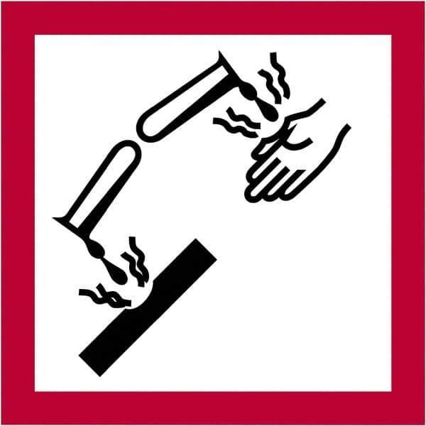 Tape Logic - 1" Long, Red, Black on White Paper D.O.T. Labels - For Multi-Use - Apex Tool & Supply
