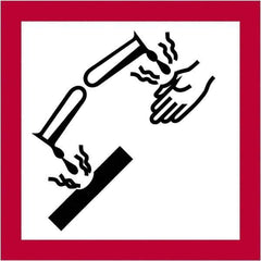 Tape Logic - 1" Long, Red, Black on White Paper D.O.T. Labels - For Multi-Use - Apex Tool & Supply