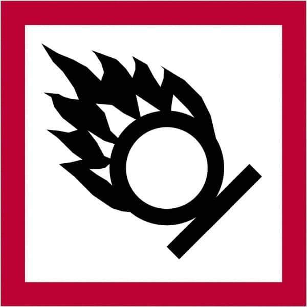 Tape Logic - 2" Long, Red, Black on White Paper D.O.T. Labels - For Multi-Use - Apex Tool & Supply
