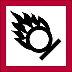 Tape Logic - 2" Long, Red, Black on White Paper D.O.T. Labels - For Multi-Use - Apex Tool & Supply