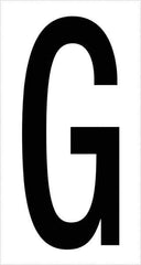 Tape Logic - 3-1/2" Long, Black/White Vinyl Letters - For Multi-Use - Apex Tool & Supply
