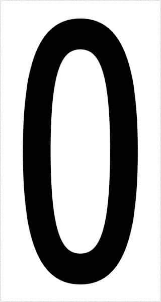 Tape Logic - 3-1/2" Long, Black/White Vinyl Letters - For Multi-Use - Apex Tool & Supply