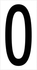 Tape Logic - 3-1/2" Long, Black/White Vinyl Letters - For Multi-Use - Apex Tool & Supply
