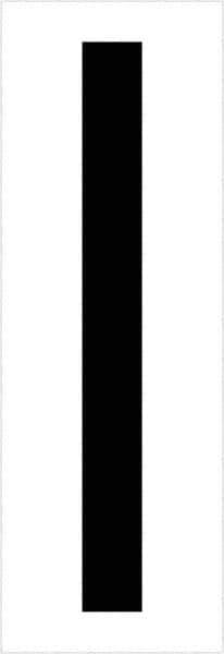 Tape Logic - 3-1/2" Long, Black/White Vinyl Letters - For Multi-Use - Apex Tool & Supply