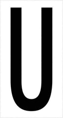 Tape Logic - 3-1/2" Long, Black/White Vinyl Letters - For Multi-Use - Apex Tool & Supply