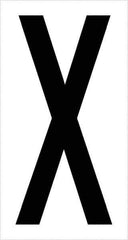 Tape Logic - 3-1/2" Long, Black/White Vinyl Letters - For Multi-Use - Apex Tool & Supply