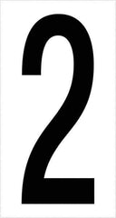 Tape Logic - 3-1/2" Long, Black/White Vinyl Numbers - For Multi-Use - Apex Tool & Supply