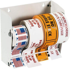 Tape Logic - 8-1/2" Long, White Metal Label Dispensers - For Multi-Use - Apex Tool & Supply