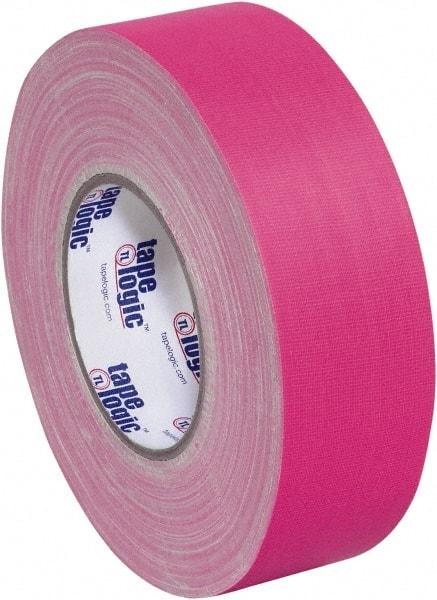 Tape Logic - 2" x 50 Yds Fluorescent Pink Gaffers Tape - 11 mil, Rubber Adhesive - Apex Tool & Supply