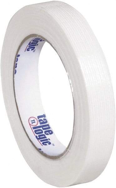 Tape Logic - 3/4" x 60 Yd Clear Hot Melt Adhesive Strapping Tape - Polypropylene Film Backing, 3.9 mil Thick, 100 Lb Tensile Strength - Apex Tool & Supply
