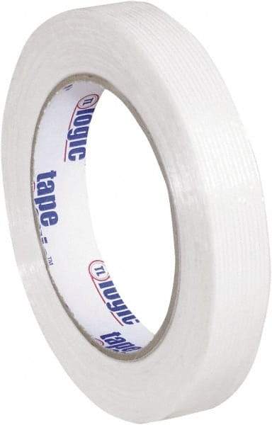Tape Logic - 3/4" x 60 Yd Clear Hot Melt Adhesive Strapping Tape - Polypropylene Film Backing, 4.3 mil Thick, 156 Lb Tensile Strength - Apex Tool & Supply