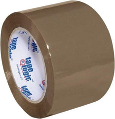 Tape Logic - 3" x 110 Yd Tan Acrylic Adhesive Packaging Tape - Polypropylene Film Backing, 2 mil Thick, 20 Lb Tensile Strength - Apex Tool & Supply