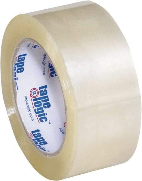 Tape Logic - 2" x 110 Yd Clear Acrylic Adhesive Packaging Tape - Polypropylene Film Backing, 2.2 mil Thick, 21.4 Lb Tensile Strength - Apex Tool & Supply