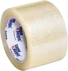 Tape Logic - 3" x 55 Yd Clear Acrylic Adhesive Packaging Tape - Polypropylene Film Backing, 3.5 mil Thick, 33.7 Lb Tensile Strength - Apex Tool & Supply