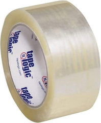 Tape Logic - 2" x 55 Yd Clear Hot Melt Adhesive Packaging Tape - Polypropylene Film Backing, 3 mil Thick, 45 Lb Tensile Strength - Apex Tool & Supply