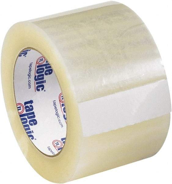 Tape Logic - 3" x 55 Yd Clear Acrylic Adhesive Packaging Tape - Polypropylene Film Backing, 2.6 mil Thick - Apex Tool & Supply