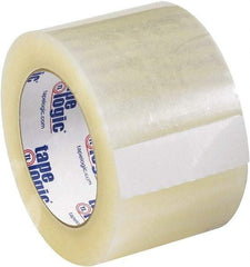 Tape Logic - 3" x 55 Yd Clear Acrylic Adhesive Packaging Tape - Polypropylene Film Backing, 2.6 mil Thick - Apex Tool & Supply
