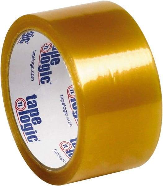 Tape Logic - 2" x 110 Yd Clear Rubber Adhesive Packaging Tape - PVC Film Backing, 2.1 mil Thick, 25 Lb Tensile Strength - Apex Tool & Supply