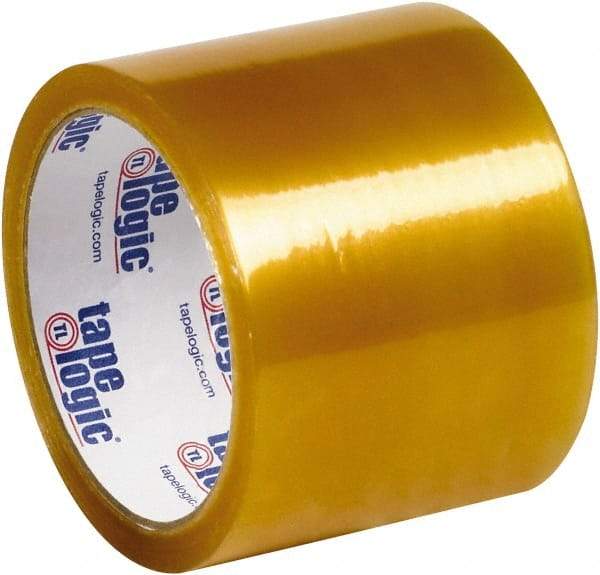Tape Logic - 3" x 110 Yd Clear Rubber Adhesive Packaging Tape - Polypropylene Film Backing, 2.2 mil Thick - Apex Tool & Supply