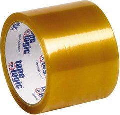 Tape Logic - 3" x 110 Yd Clear Rubber Adhesive Packaging Tape - PVC Film Backing, 2.1 mil Thick, 25 Lb Tensile Strength - Apex Tool & Supply