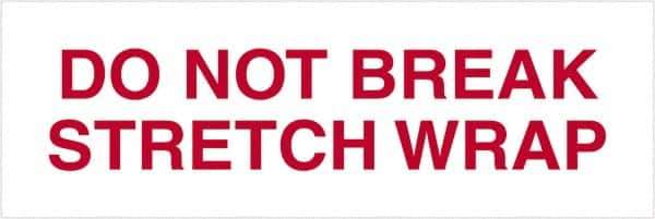 Tape Logic - 3" x 110 Yd Red & White Acrylic Adhesive Packaging Tape - Polypropylene Film Backing, 2.2 mil Thick, 21.4 Lb Tensile Strength - Apex Tool & Supply